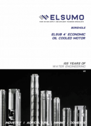 Elsumo - Elsub 4 Economic Oil Cooled Motor